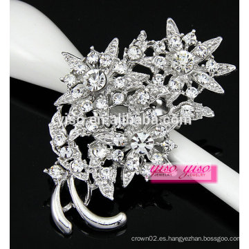 Encantador broche de diamantes de imitación de diamantes para las niñas